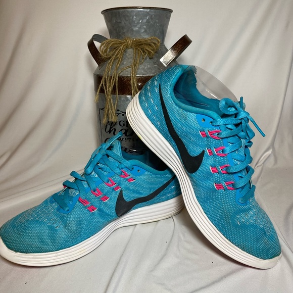 Nike Shoes - Nike Women's  LunarTempo 2, Running Shoes, Gamma blue, Pink,Blk size 8.5